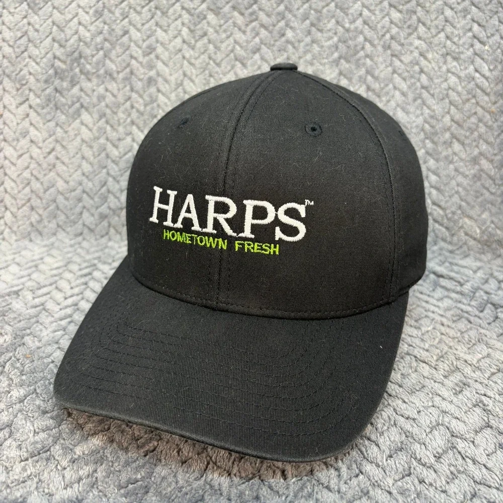 Port Authority Harps Hometown Fresh Flexfit Hat Black S/M Baseball Cap 0879